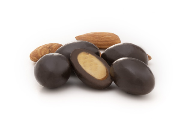 Dark chocolate coated almond